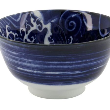 Japanse porseleinen kom - Tokyo Design Studio - Japonism Carp - 350ml - 12.7x6.8cm | Tokyo Design Studio