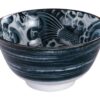 Japanse porseleinen kom - Tokyo Design Studio - Japonism - Zwart - 15x7cm | Tokyo Design Studio