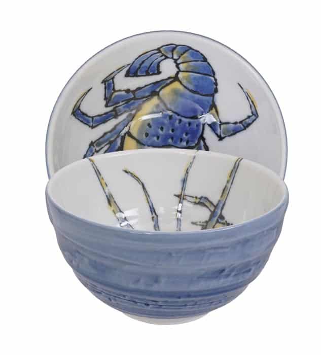 Japanse porseleinen kom - Tokyo Design Studio - Seafood - 500ml - 13.2 x 6.8cm | Tokyo Design Studio