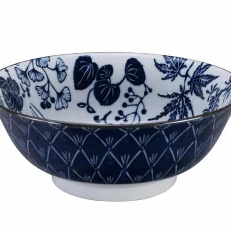 Japanse porseleinen noodlekom - Tokyo Design Studio - Flora Japonica - 1000ml - 20.3 x 8cm | Tokyo Design Studio