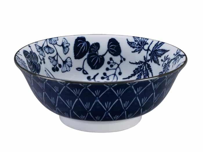 Japanse porseleinen noodlekom - Tokyo Design Studio - Flora Japonica - 1000ml - 20.3 x 8cm | Tokyo Design Studio