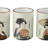 Japanse porseleinen theekopjes - Wit - Utamaro Cup Set - 5-delig - 300ml - 7.5 x 10cm | Tokyo Design Studio