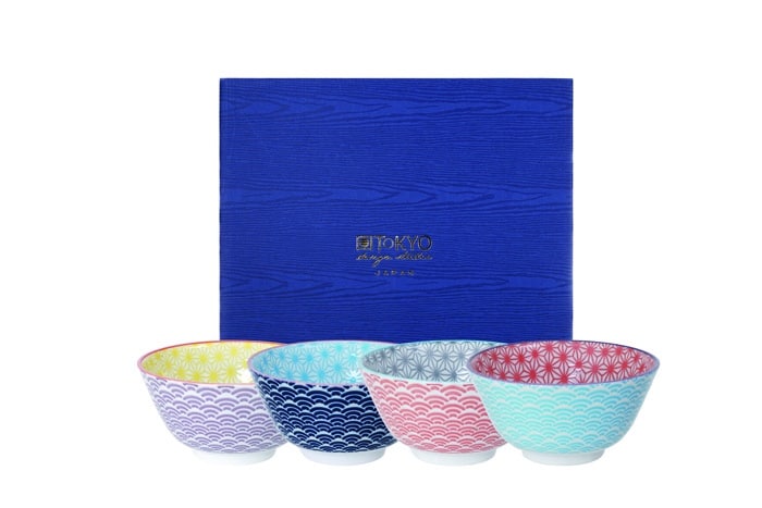 Japanse rijstkommen set - Tokyo Design Studio - Star Wave - 4-delig - 300ml - 12 x 6cm | Tokyo Design Studio