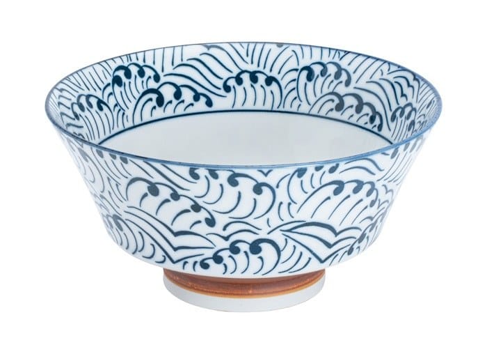 Japanse rijstschaal - Sori Bowl Nami White - Tokyo Design Studio - 15x7.5 cm | Tokyo Design Studio