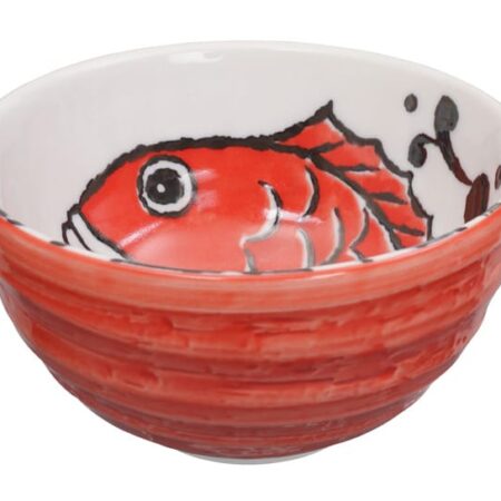 Japanse rode noodlekom - Tokyo Design Studio Seafood - 950ml - 16 x 8.5cm | Tokyo Design Studio