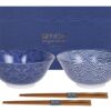 Japanse tayokommen set - Tokyo Design Studio - Nippon Blue - 15.2 x 6.7cm | Tokyo Design Studio