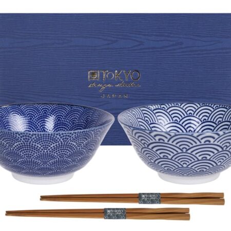 Japanse tayokommen set - Tokyo Design Studio - Nippon Blue - 15.2 x 6.7cm | Tokyo Design Studio
