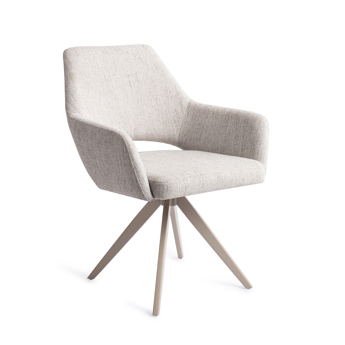 Jesper Home Draaibare Eetkamerstoel Yanai Turn Beige - Pigeon | Jesper Home