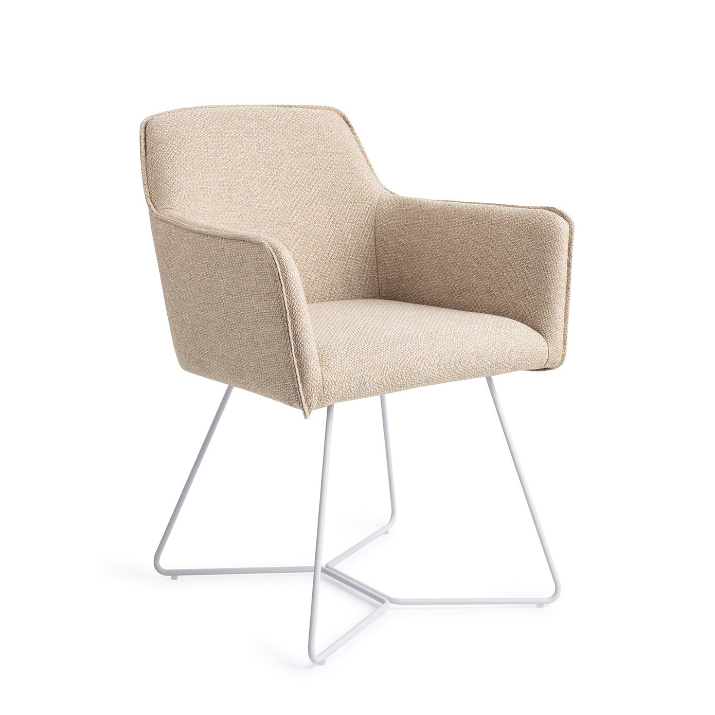 Jesper Home Eetkamerstoel Hofu Beehive White - Wild Walnut | Jesper Home