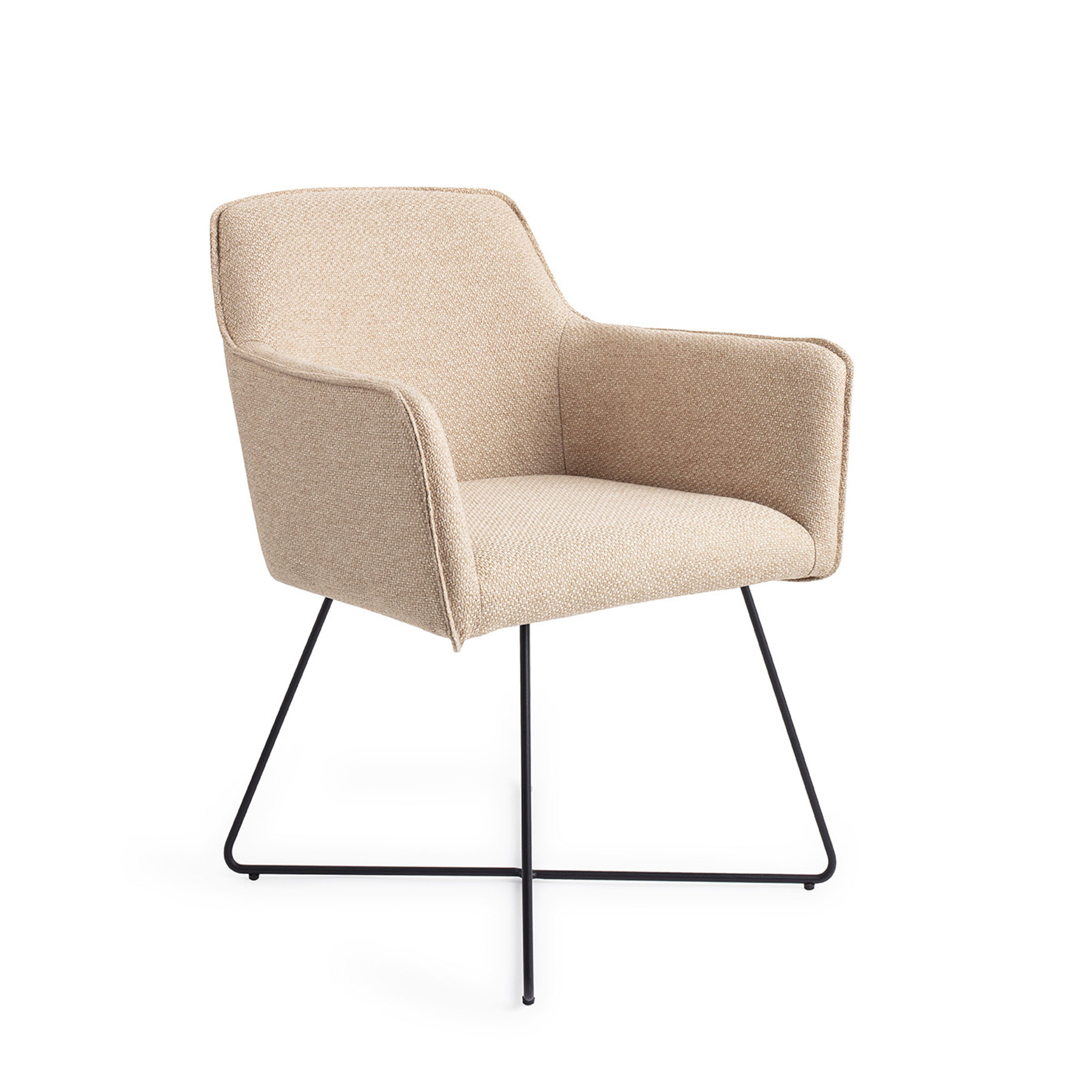 Jesper Home Eetkamerstoel Hofu Cross Black - Wild Walnut | Jesper Home
