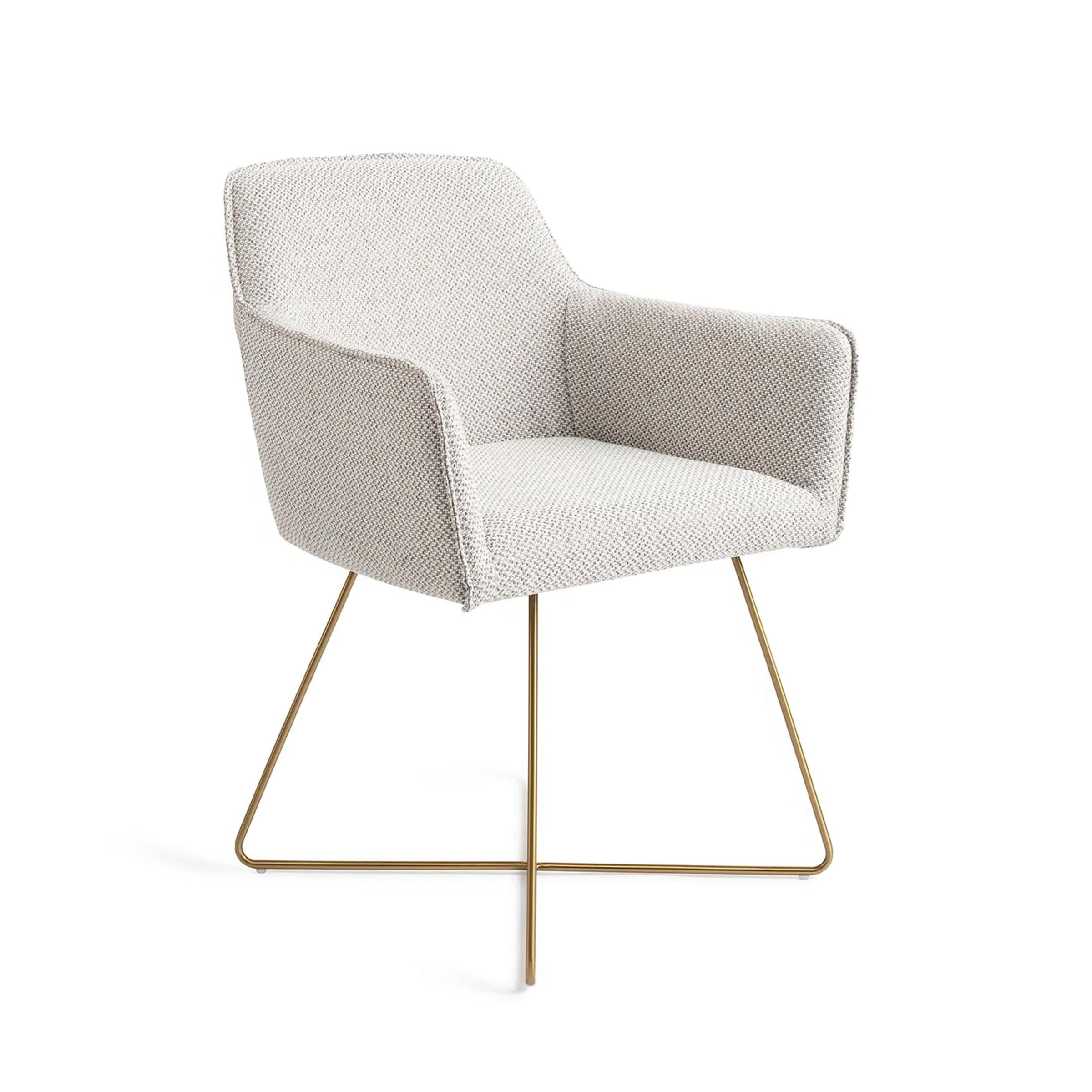Jesper Home Eetkamerstoel Hofu Cross Gold - Checkers Charm | Jesper Home