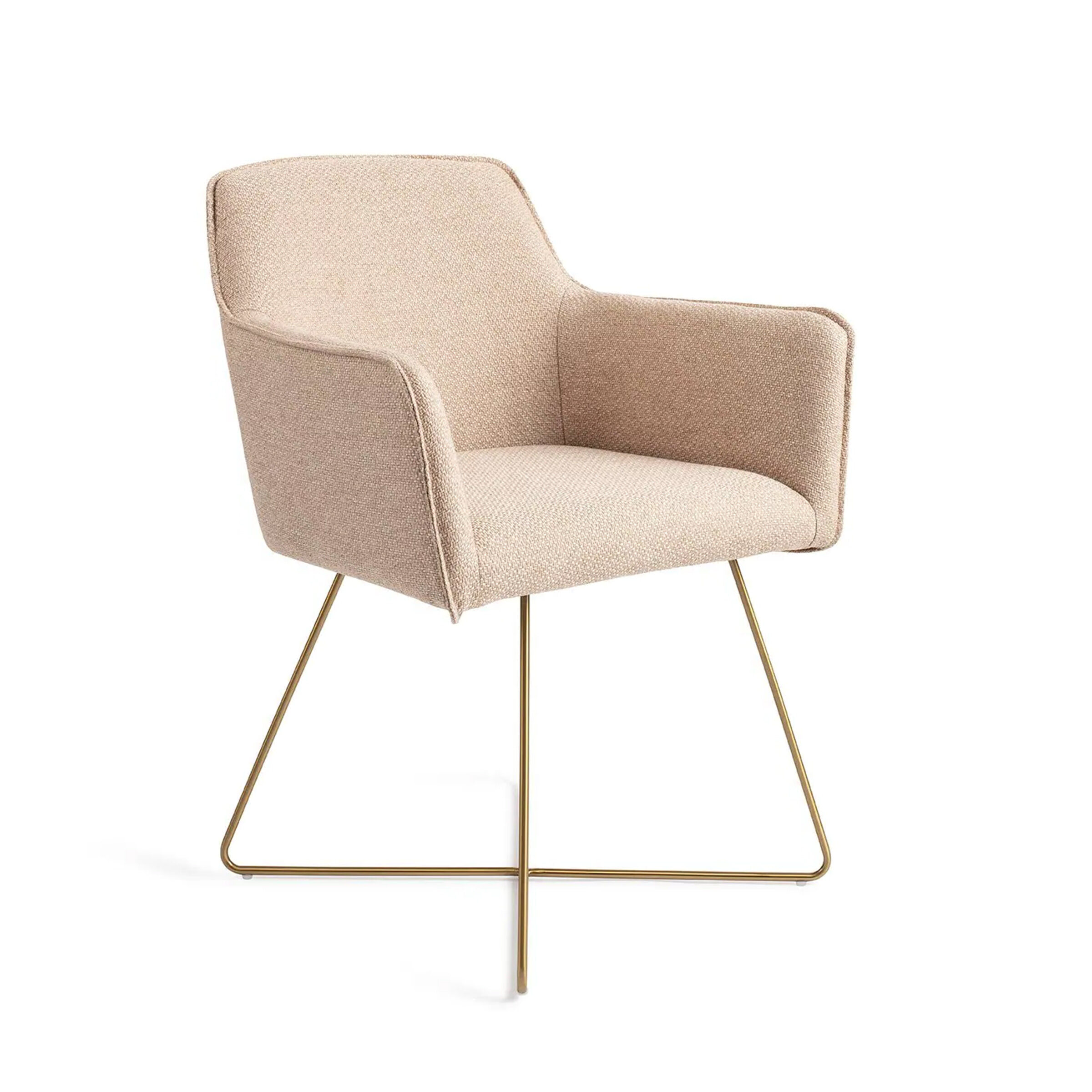 Jesper Home Eetkamerstoel Hofu Cross Gold - Wild Walnut | Jesper Home