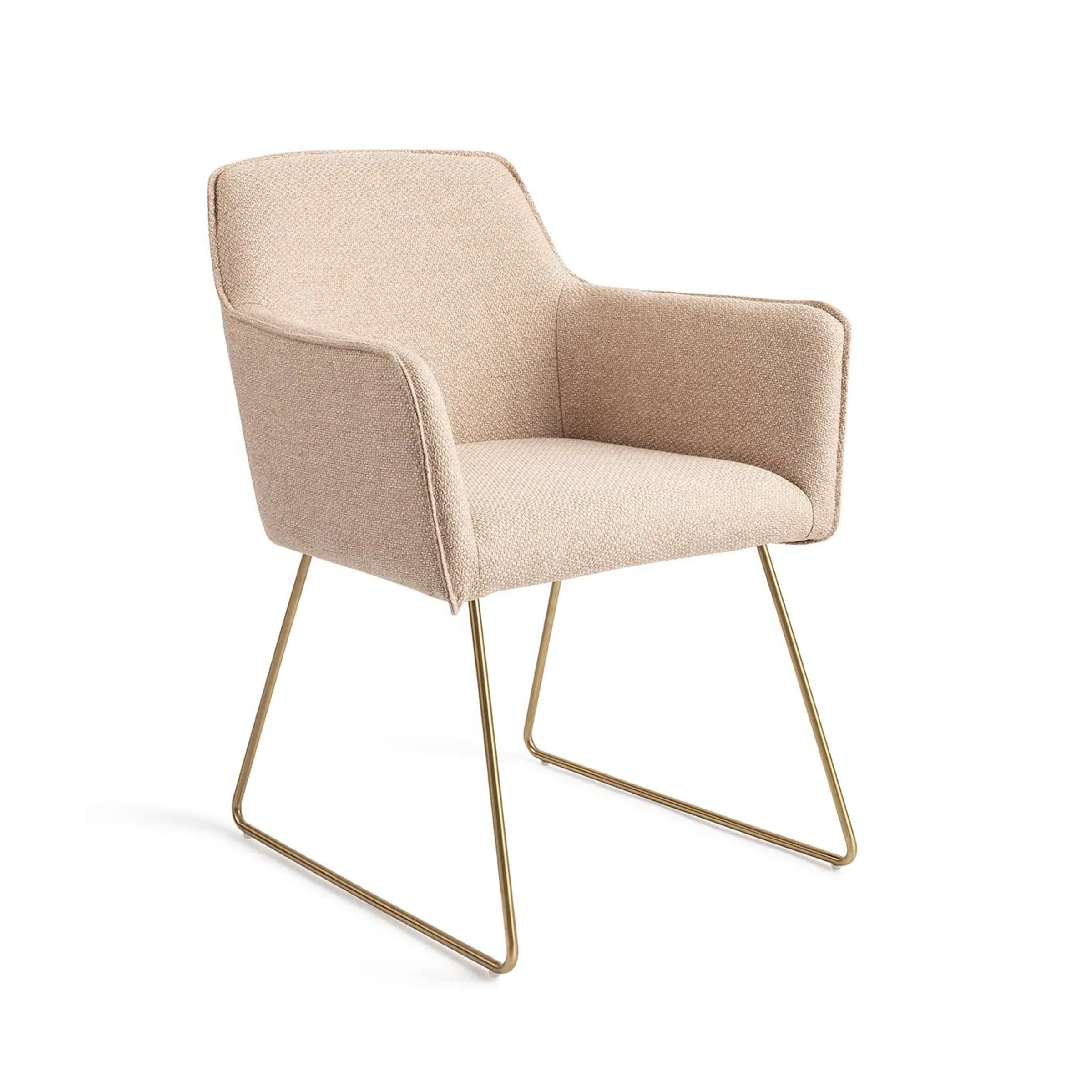 Jesper Home Eetkamerstoel Hofu Slide Gold - Wild Walnut | Jesper Home