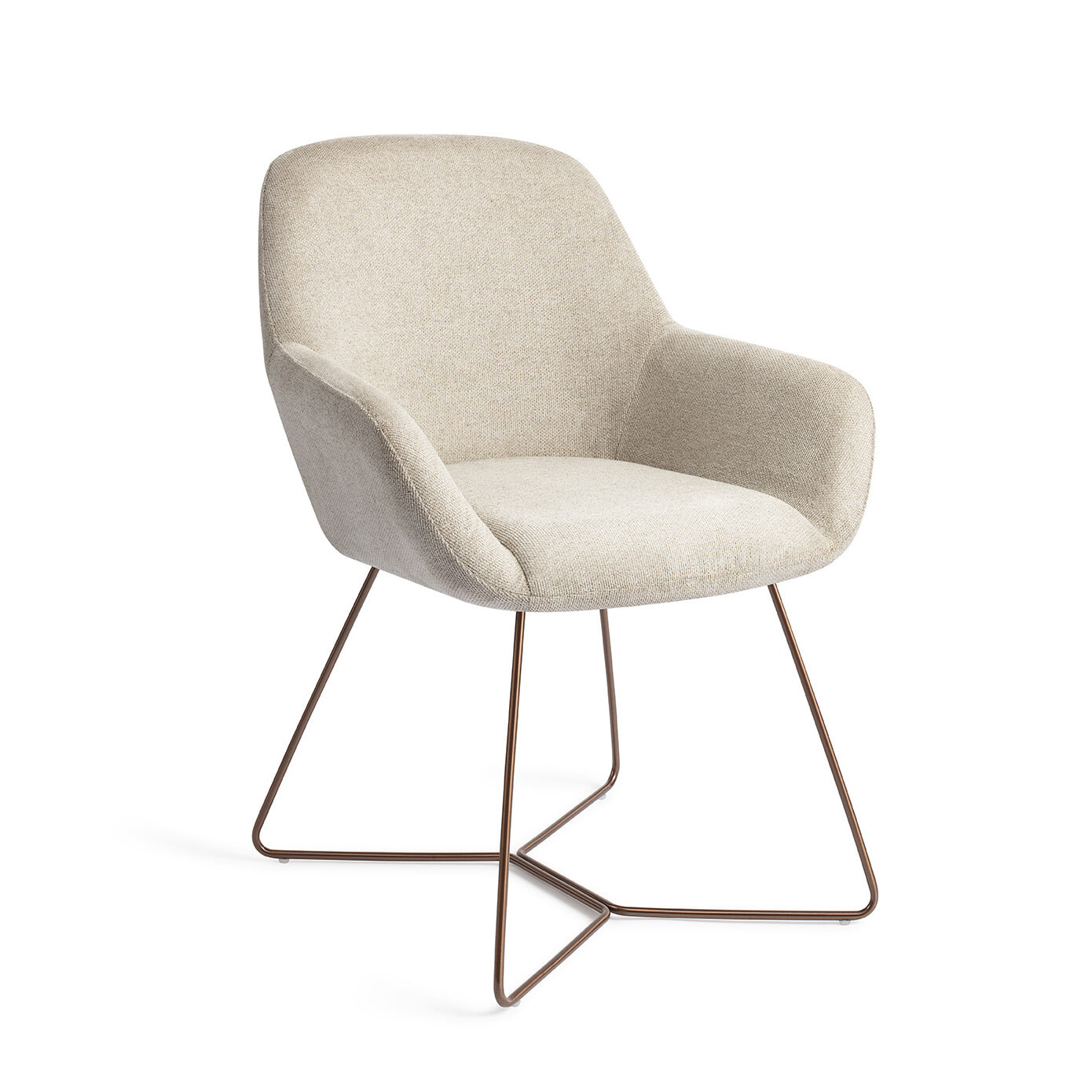Jesper Home Eetkamerstoel Kushi Beehive Rose - Ivory Ivy | Jesper Home