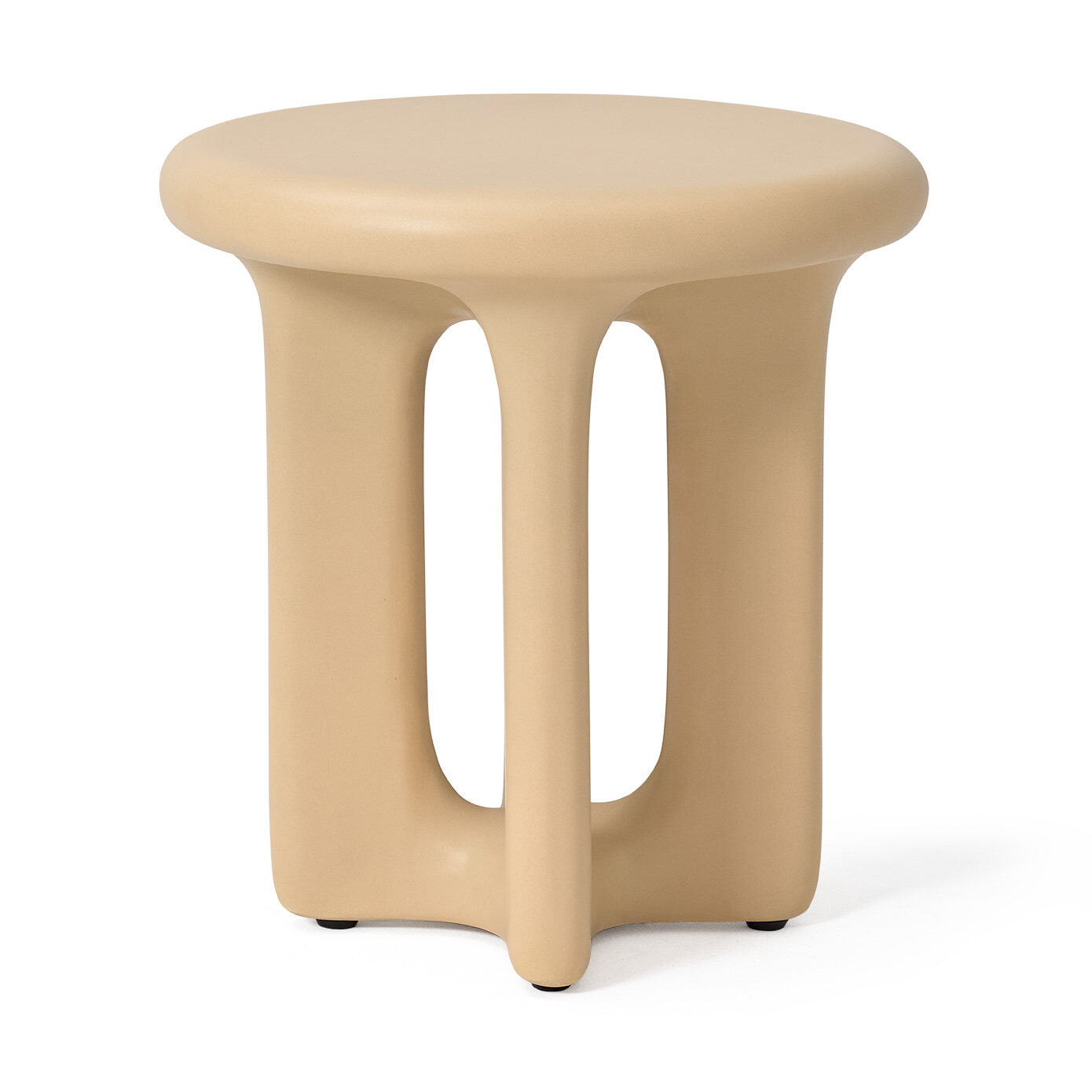 Jesper Home Ronde Bijzettafel Onomo Mudstone textuur