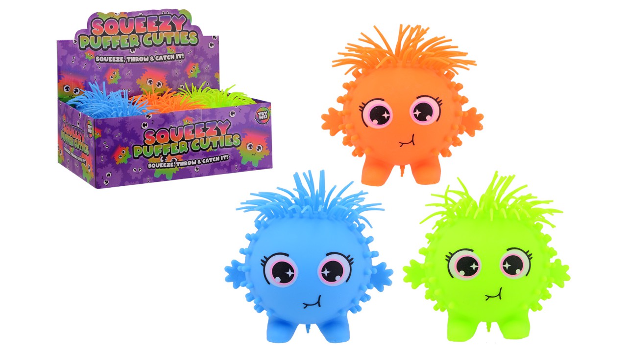John Toy Fluffy Puffer monster Ø13cm | Johntoy