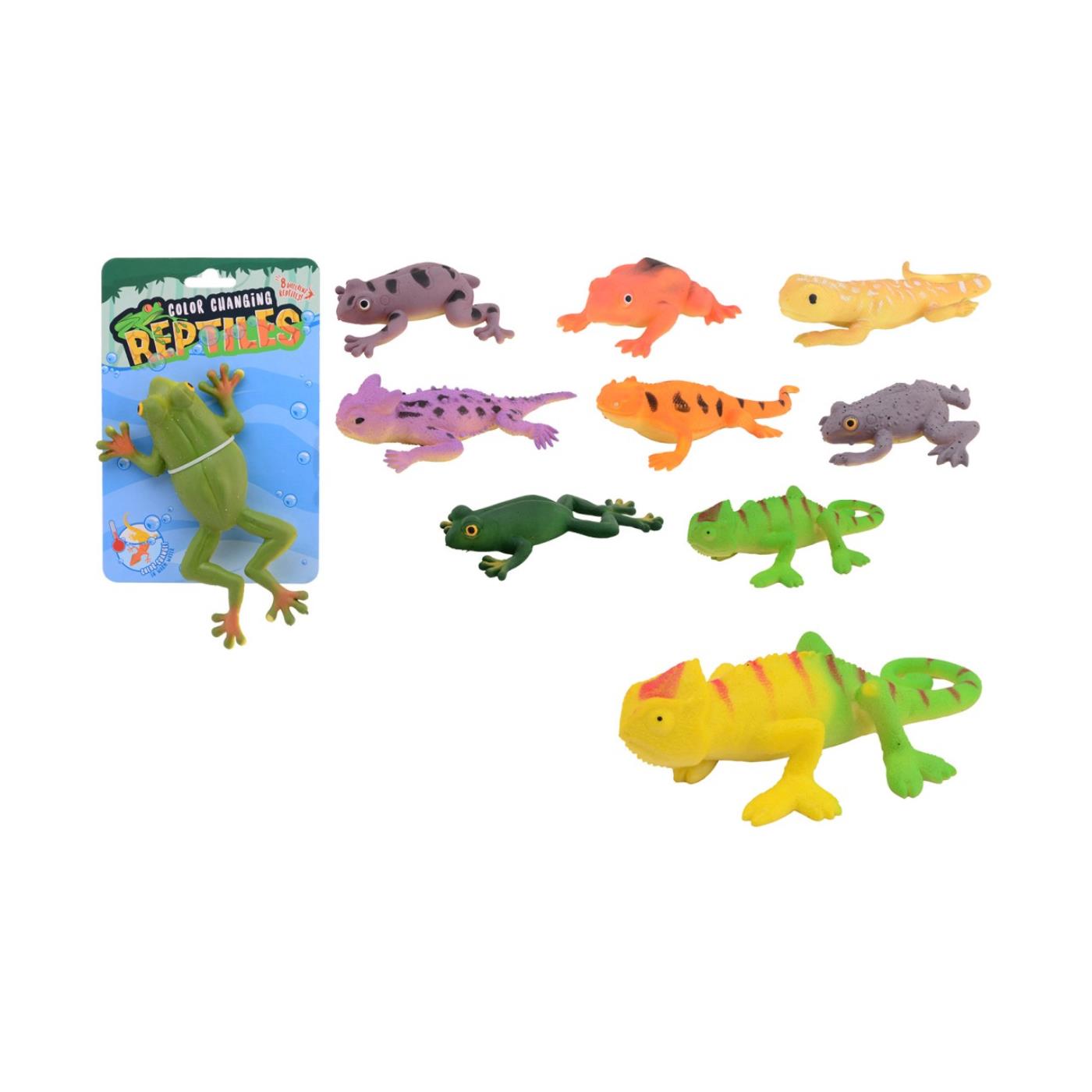 John Toy Kleur veranderend reptiel 12cm | Johntoy