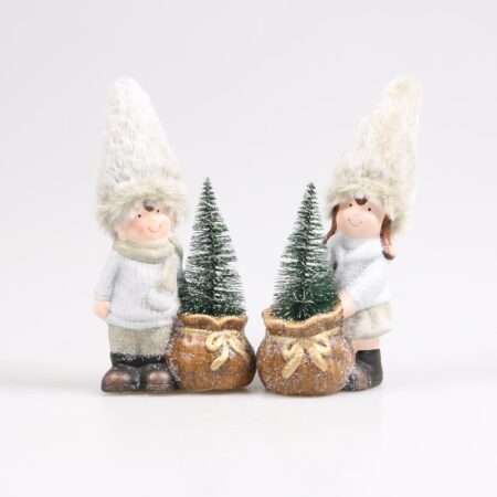 Jongen of meisje met everlands kunstkerstboom LED groen | Season Inspired Decoration