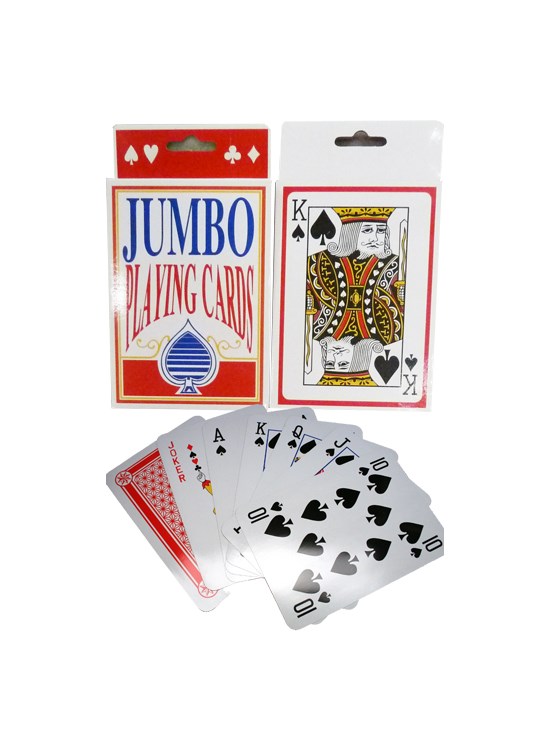 Jumbospeelkaarten plastic coated 9x14cm | ARO houseware