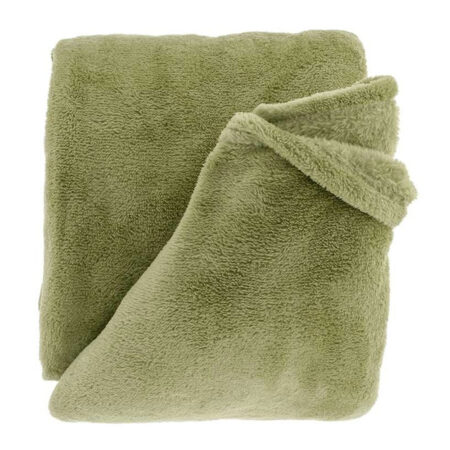 Justin fleece plaid Tea Green 150x200cm |