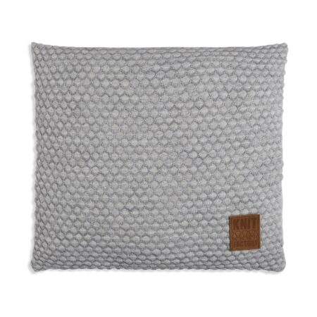 Juul kussen 50x50 lichtgrijs/beige | Knit Factory