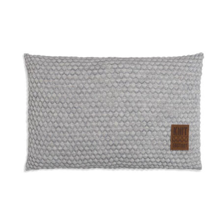 Juul kussen 60x40 lichgrijs/beige | Knit Factory