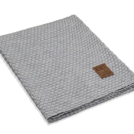 Juul plaid lichgrijs/beige | Knit Factory