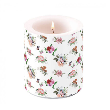Kaars Charlotte White M | Ambiente