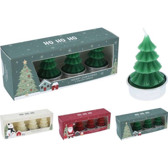 Kaars Kerstboom Set A 4 Stuks |