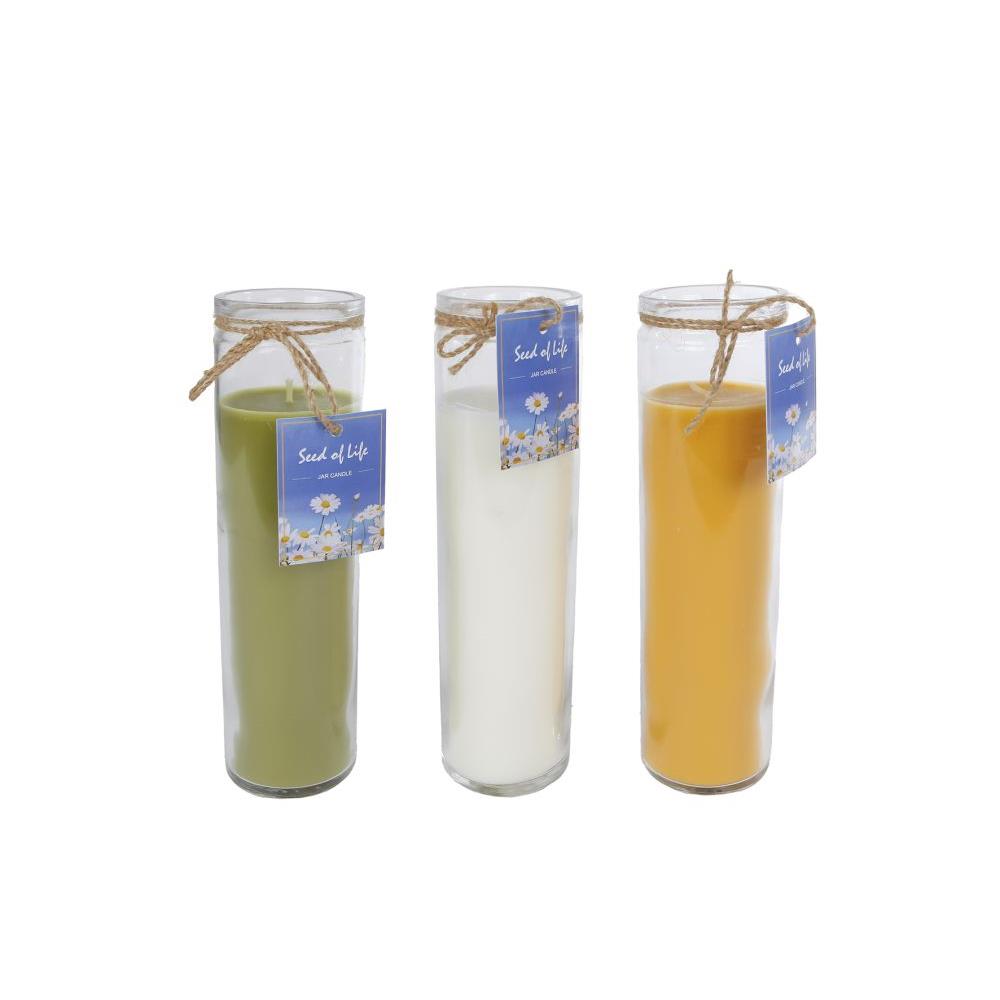 Kaars in glas Seed of Life H21cm | CosyDecor