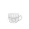 Kaarsenhouder Koffie helder Ø8xH5cm | Ideas 4 seasons