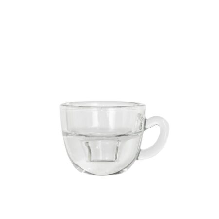 Kaarsenhouder Koffie helder Ø8xH5cm | Ideas 4 seasons