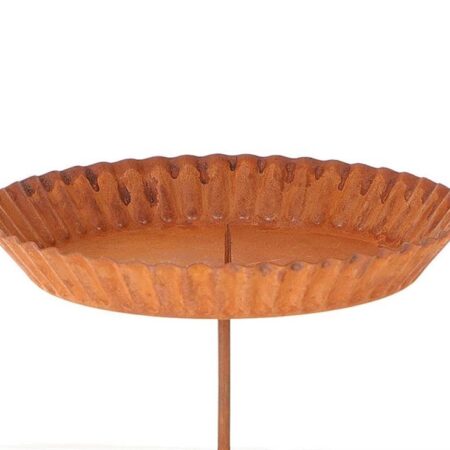 Kaarsenhouder op pin Dia14cm roest | HBX natural living