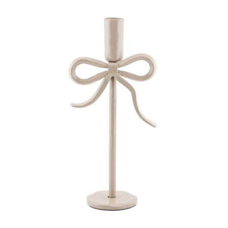 Kaarsenstandaard bow beige 25cm | Homebound