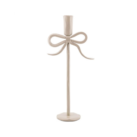 Kaarsenstandaard bow beige 30cm | Homebound