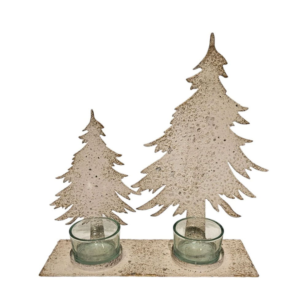 Kaarshouder 2 Kerstbomen |