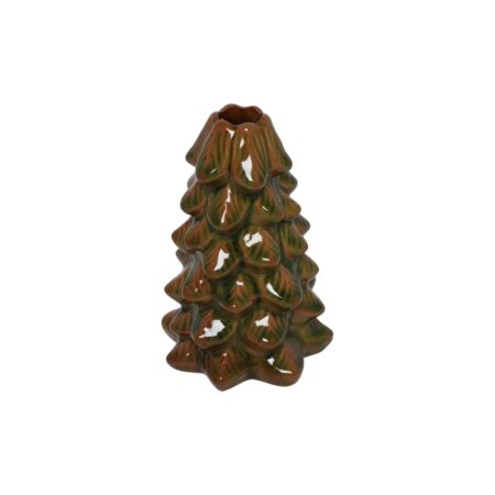 Kaarshouder everlands kunstkerstboom groen H15cm | Countryfield