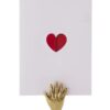 Kaartenstandaard Metaal Hand Goud |