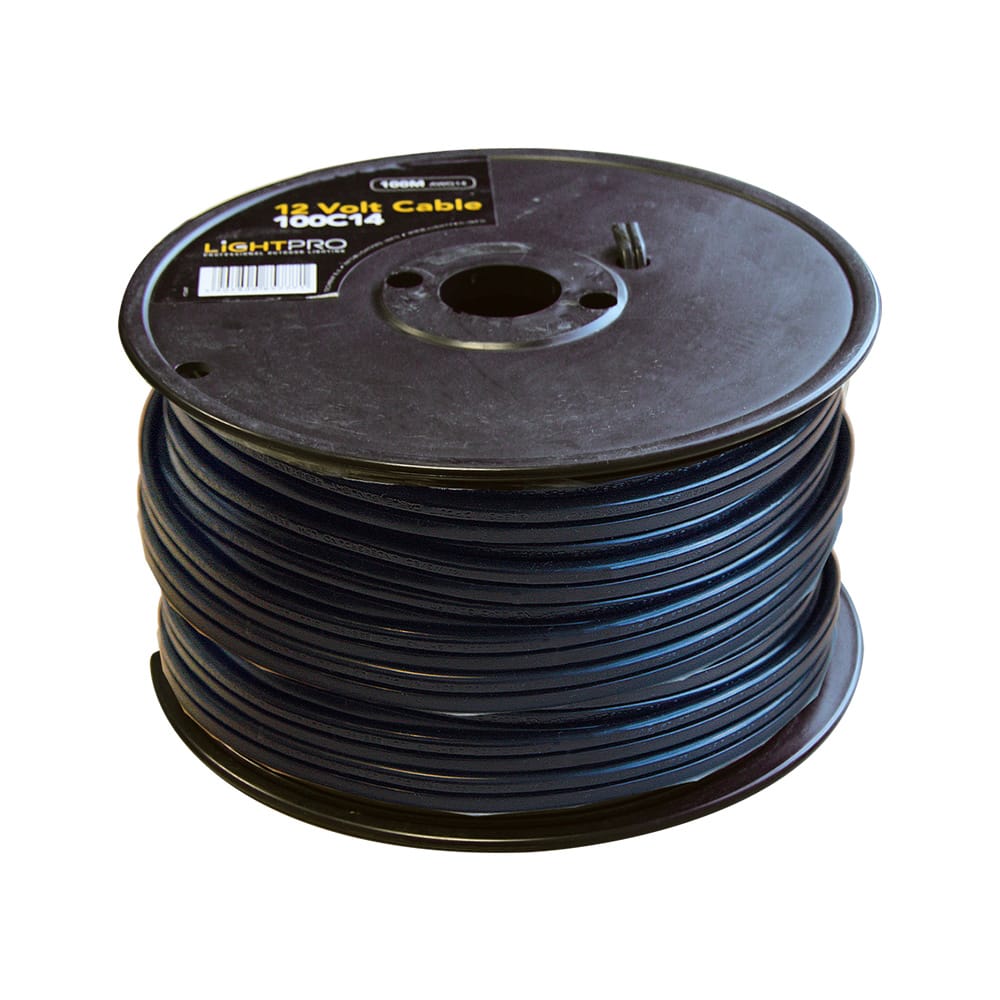 Kabel 100m - Hoofdkabel - 14AWG - Zwart | Lightpro