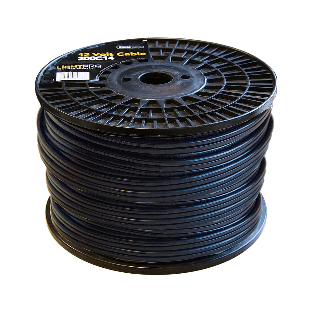 Kabel 200m - Hoofdkabel - 14AWG - Zwart | Lightpro