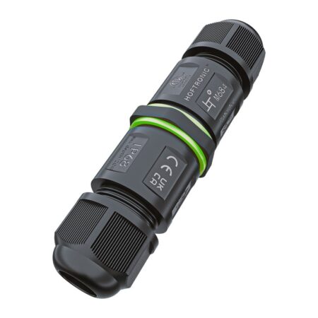 Kabelverbinder - IP68 Waterdicht - Gereedschapsloze installatie - Koppelstuk - Geschikt voor 4-12 mm kabeldikte | HOFTRONIC