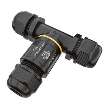 Kabelverbinder - T-vorm - IP68 waterdicht - Waterdichte connector - Voor 2 en 3 aderige kabels (4-11mm) | HOFTRONIC