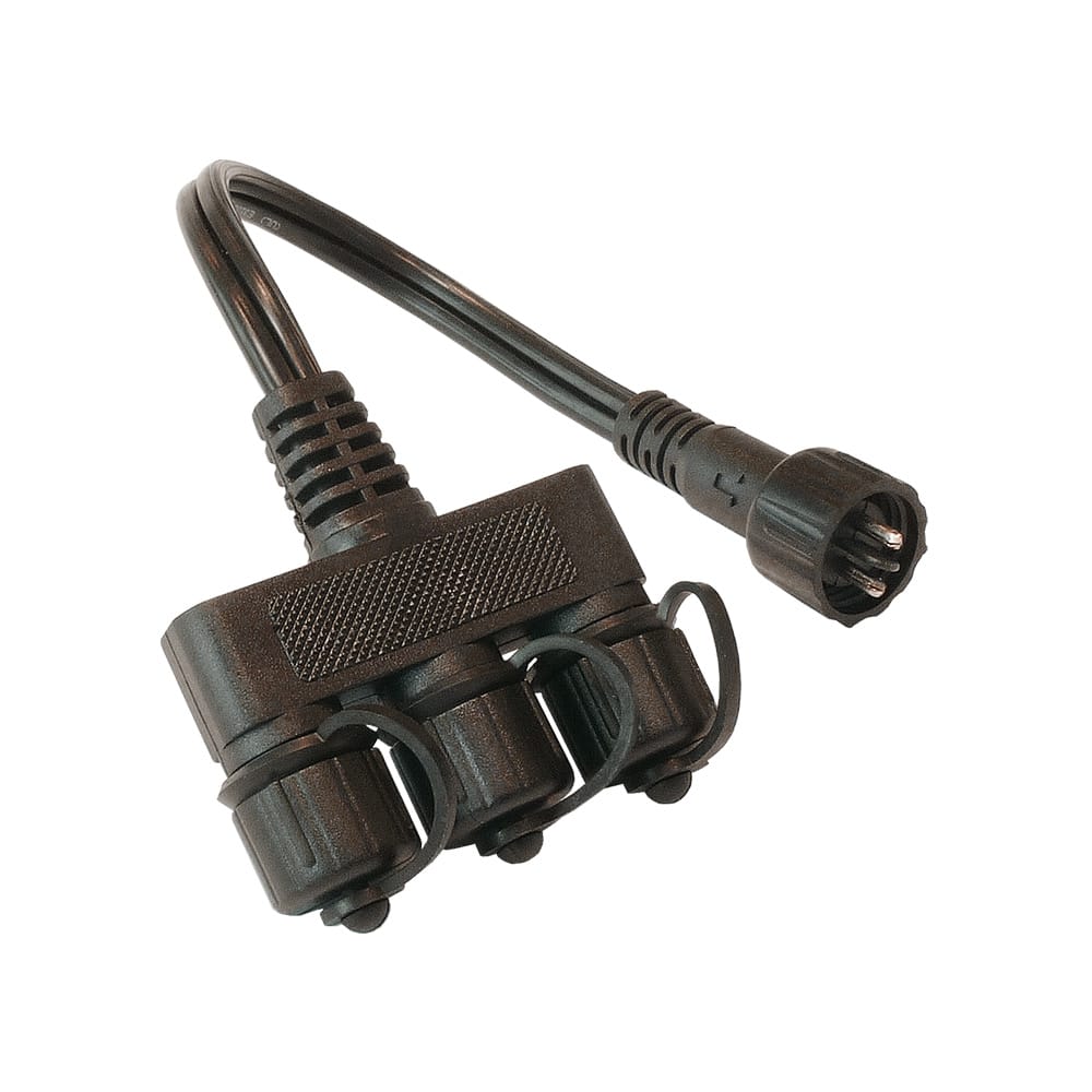Kabelverdeler - 3-Poorts - Junctionbox - 12V - IP44 Waterdicht - Zwart | Lightpro
