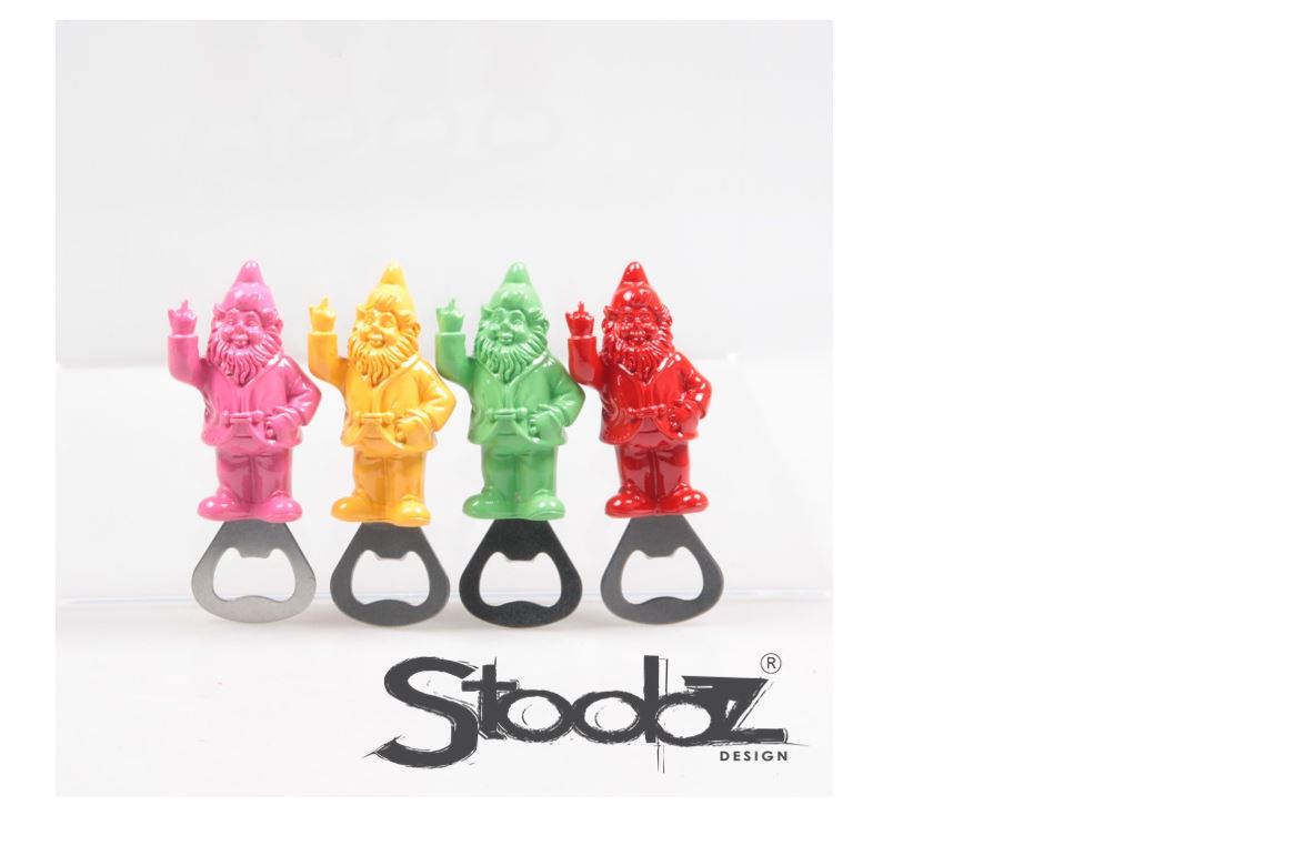Kabouter f*ck you flesopener magneet 9cm | Stoobz Design