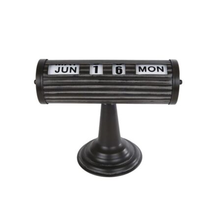 Kalender zwart metaal 24