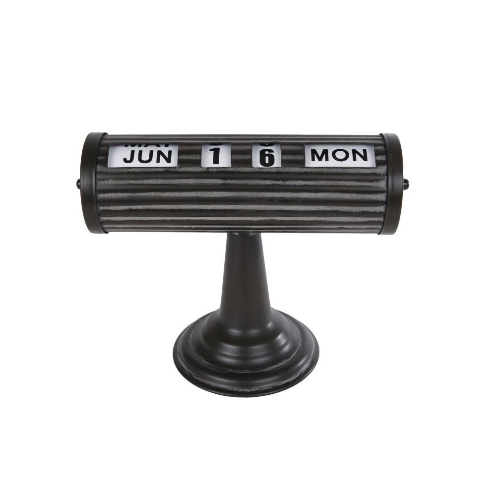 Kalender zwart metaal 24