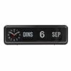 Kalenderklok analoog BQ-38 | Zwart | Senioren klok | Dementie klok | Dag