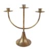 Kandelaar 3-armig metaal goud 30x13x30cm | HBX natural living