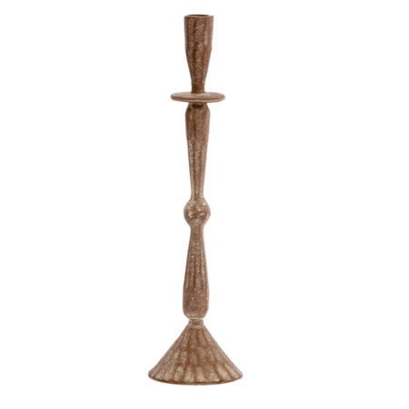 Kandelaar Casandra antiek bruin grijs L | Light & Living