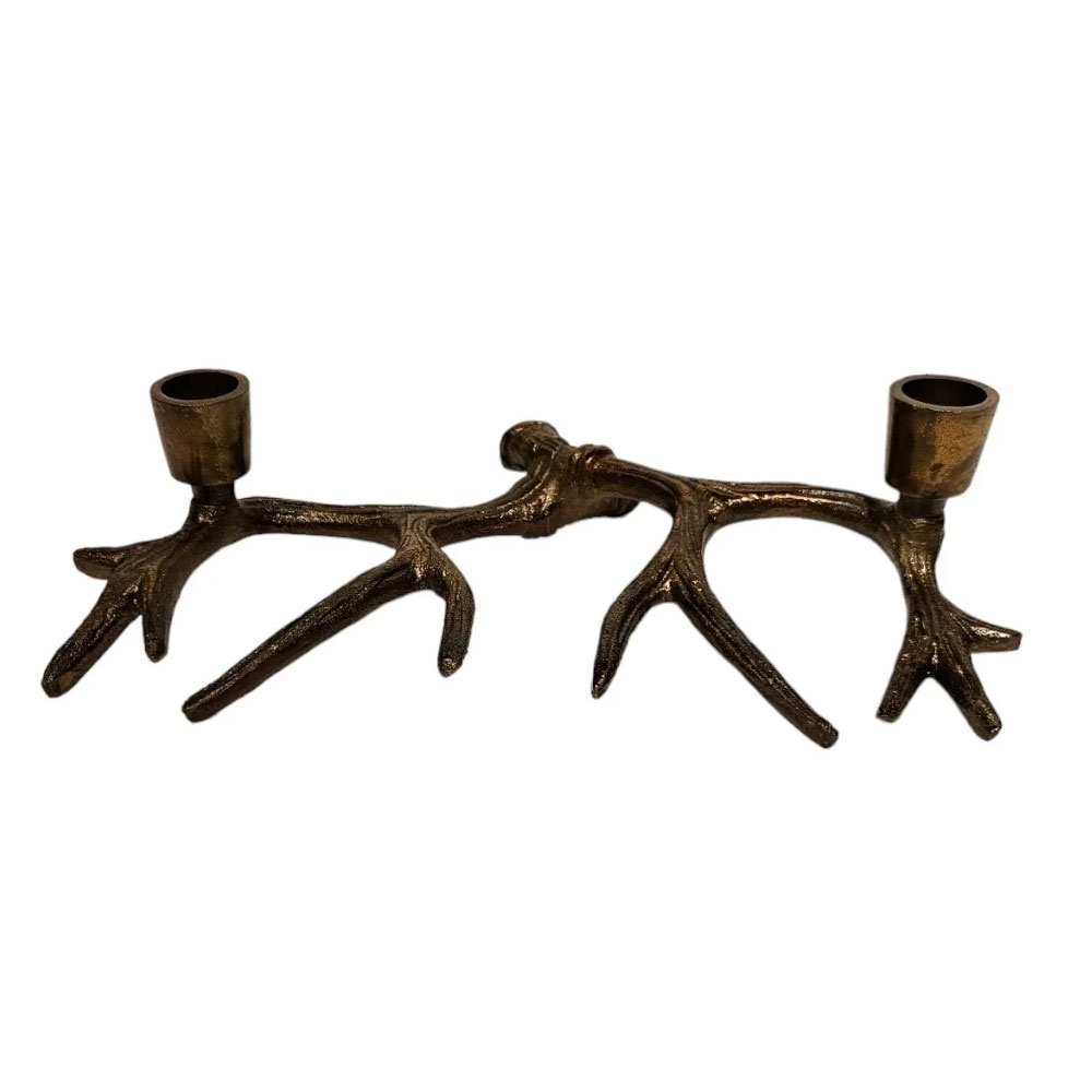 Kandelaar Holder antique Brass Shiny M |